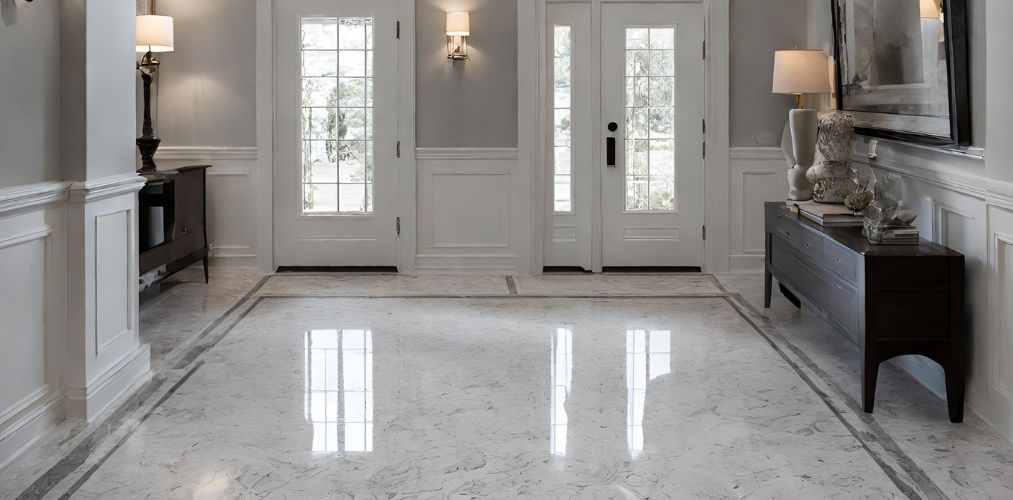 White Grey Granite Flooring for Foyer