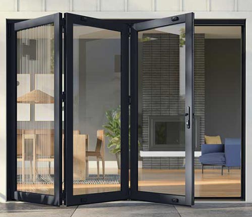 Black New Bi-Fold Door