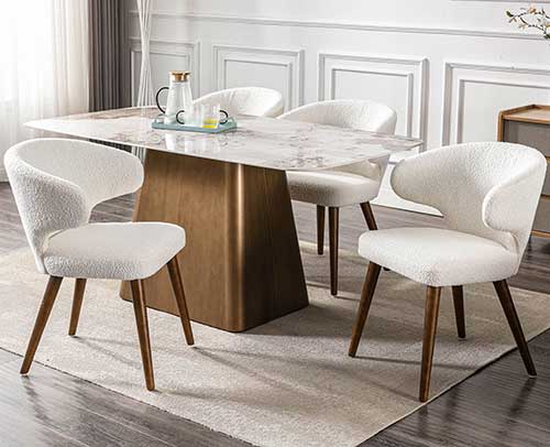 Curved Back Design Dining Chair