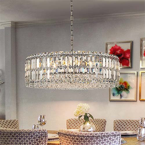 Dimmable Drum Chandelier