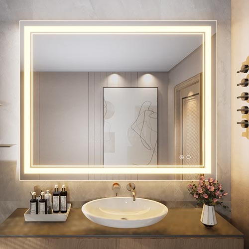 LED Frontlit Bathroom Mirror Light
