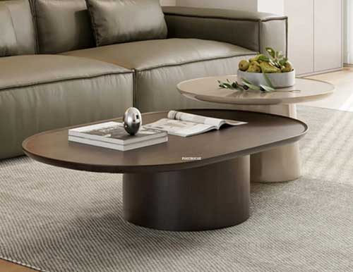 Minimalist Oval End Tabel
