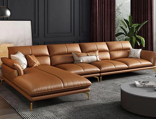 Modern Italian Leather Sofa