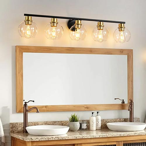 Modern Gold Mirror Light