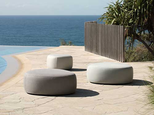 Outdoor Crescent Ottomans