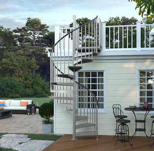 Outdoor Spiral Staircase Kits