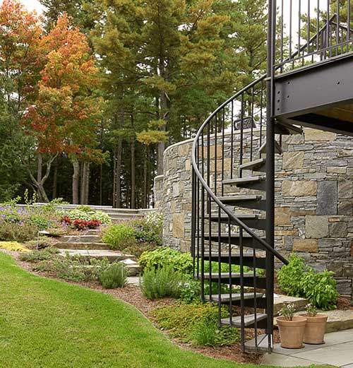 Outdoor Concrete Spiral Staircase