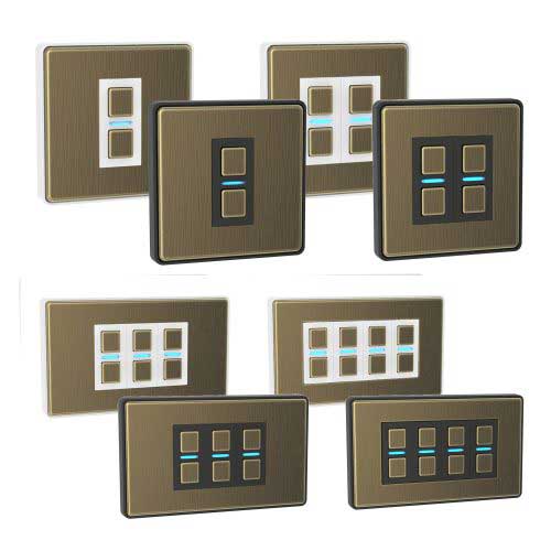 Polished switch finishes