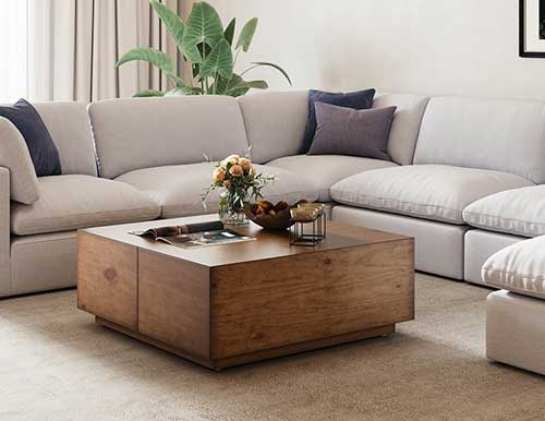 Square Coffee End Table