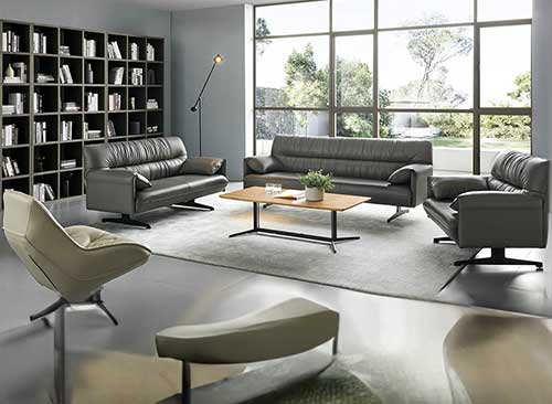 Tranditional Leather Offical Sofa