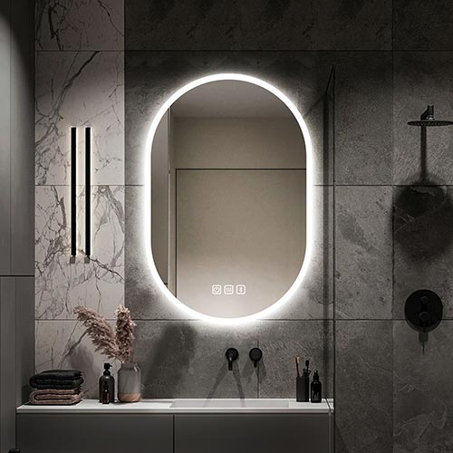 Bathroom Frameless Mirror Light