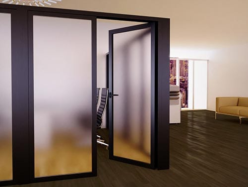 Full Frosted Glass Swing Door