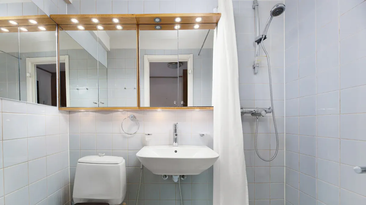 top tips for small hotel bathroom design