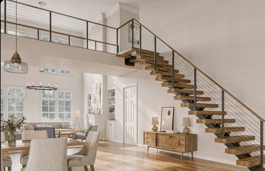 A-straight-staircase