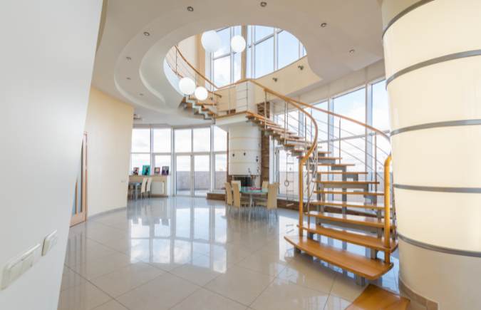 Luxury Vinyl Planks LVPs staircase desgin solution