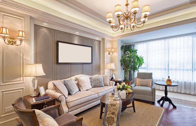 Luxury living room interior design