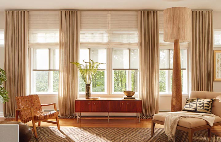 living-room-brown-curtains-ideas