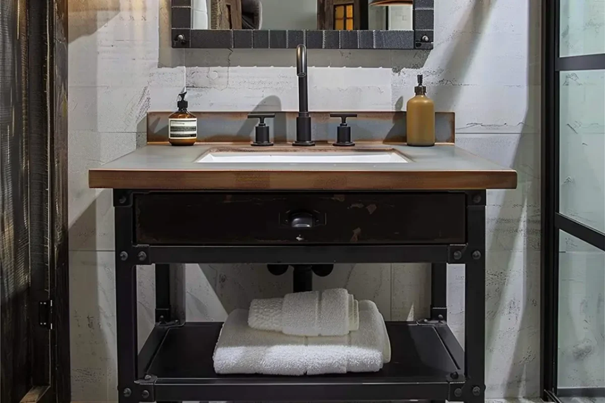 Metal Bathroom Vanity