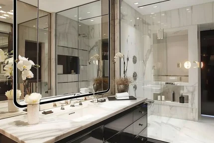 Mirrored Bathroom Vanity