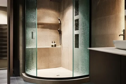 Curved Shower Glass