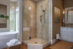 Hinged Shower Glass