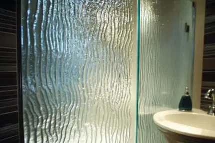 Textured Shower Glass