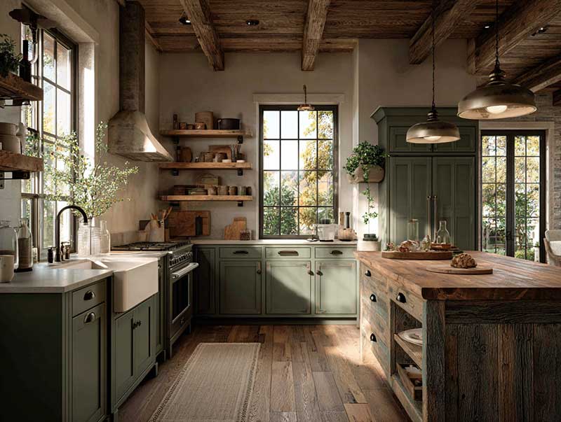 High end country kitchen