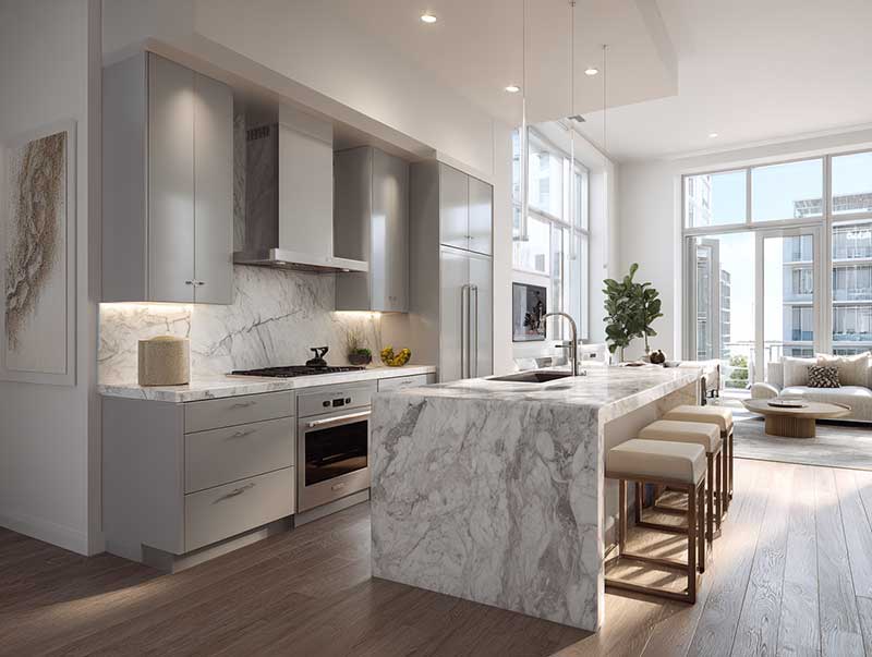 Luxury MDF kitchen cabinets