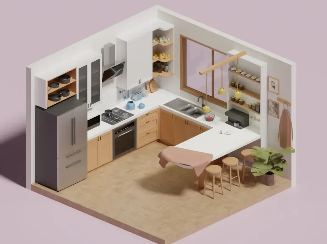 kitchen design 3D