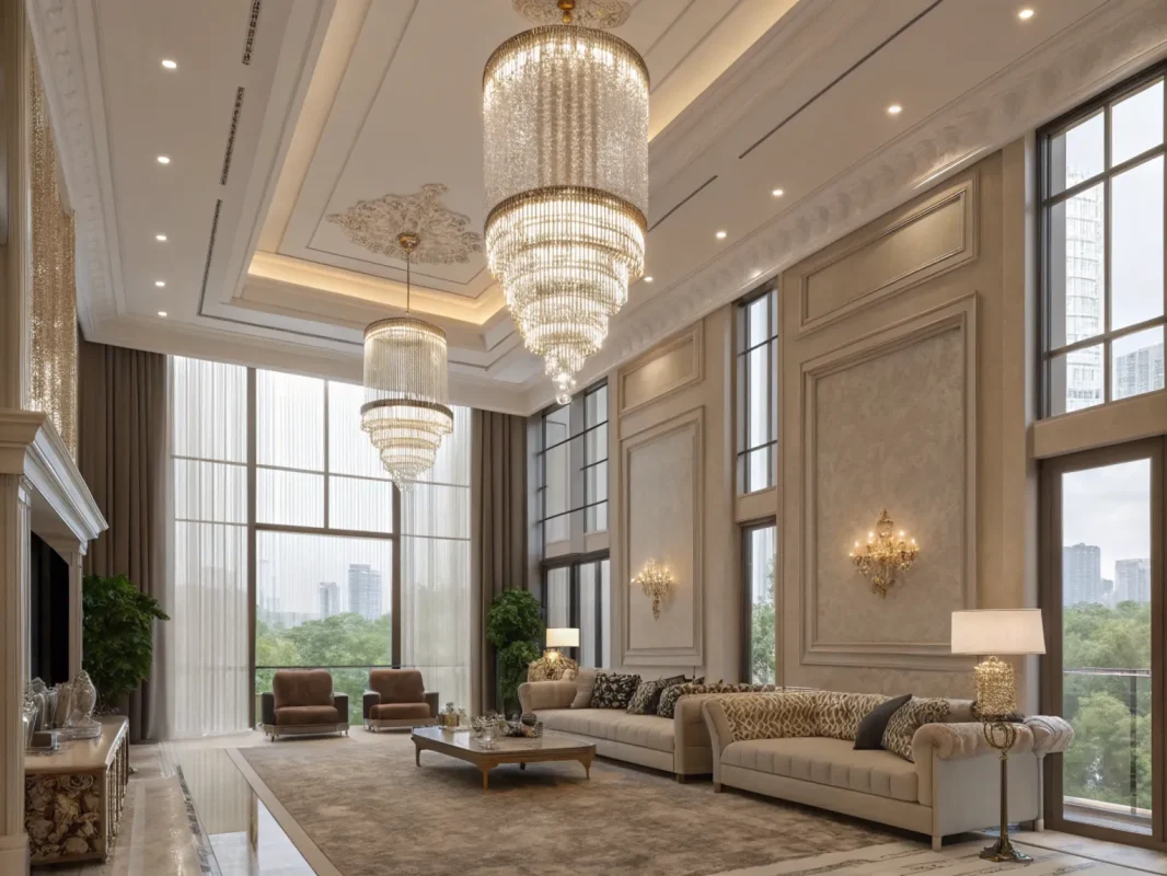 luxury-lighting-system-in-tall-living-room