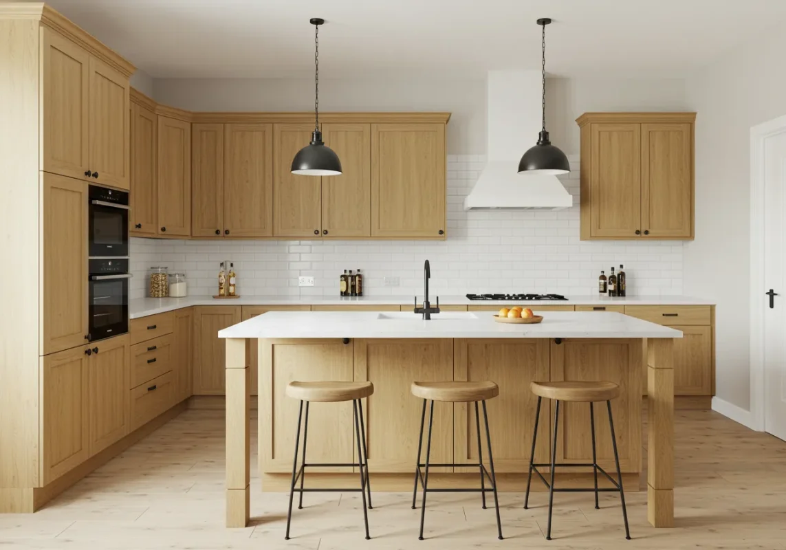 wood kitchen cabinets