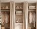 mount the curtain rod slightly higher than the closet opening