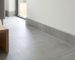 skirting tile seamless match in a modern living room