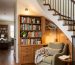 creative use of space under a curved staircase design