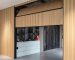 wood look garage door design