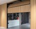 wood look garage door design